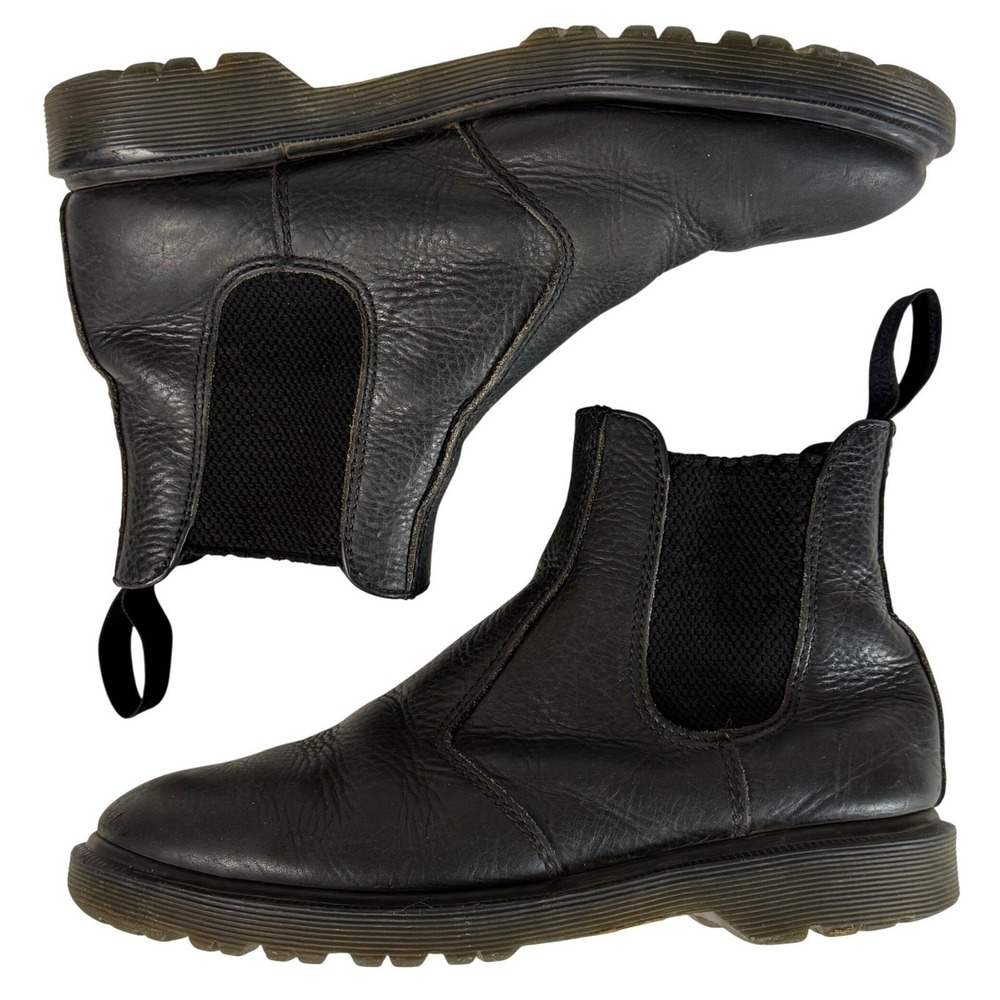 Dr Martens 2976 Chelsea Boots Black Leather Pull On Womens 8 Mens 7 EU 39 - Picture 10 of 11